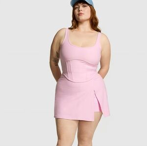 NWOT Victoria's Secret Pink Pique Skirt Mini Sport Skort XS Xsmall With Pocket